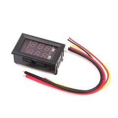 2pcs DC 100V 10A Voltmeter Ammeter LED Dual Volt Amp Meter Voltage Current Gauge