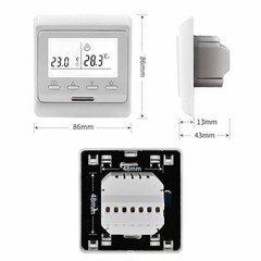 Wired Temperature Controller for Reliable For electric Floor Heating Setup