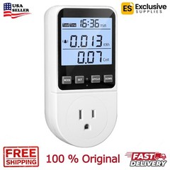 Upgraded Energy Monitor Plug, Watt Meter with Backlight & Overload Protection