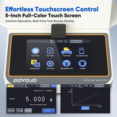 GOYOJO Halogen Moisture Meter Fast Heating&Drying for Plants Chemicals GS110A