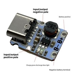 5V 2A Bidirectional USB Type C Charging and Discharge Module for 18650 Battery