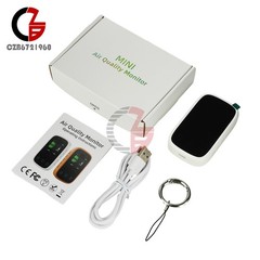 3-in-1 Touch LCD Display Air Quality Monitor Temp & Humidity Mini CO Detector