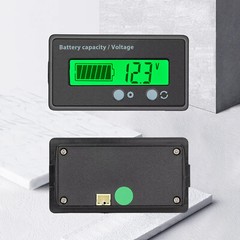 LCD Display DC Battery Monitor Meter 12v 24v 36v 48v 60v For Car RV Solar