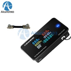 DC0-200V 10/50/100A LED Voltage Current Temperature Digital Meter Built-in Shunt
