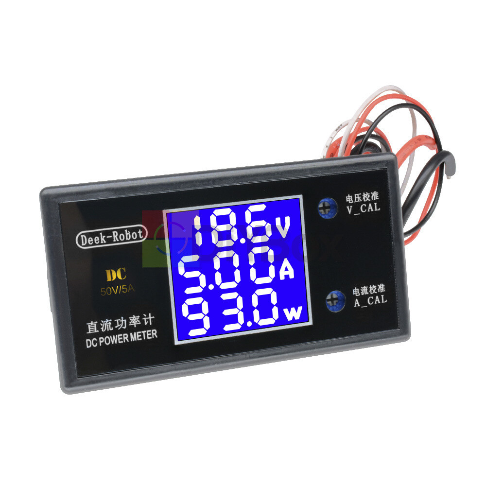 DC 50V/0-100V 5A/10A Digital LCD Voltage Current Power Meter Voltmeter Ammeter