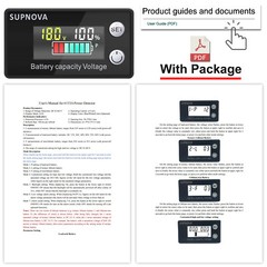 Battery Monitor12v 24v 36v 48v 60v 72v ,Car Golf cart Battery Indicator Meter US