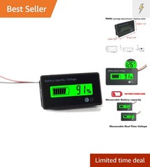 DC 12V 24V 36V 48V 72V Battery Meter, Battery Capacity Voltage Monitor