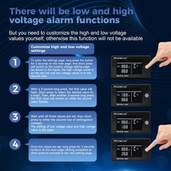 Battery Monitor Golf Cart Battery Meter 12V 24V 48V 60V 72V 84V Digital Multi…