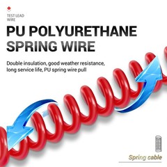 Electronic Test Probes Set 20A 1000V Spring Wire Suitable for Multimeter Use