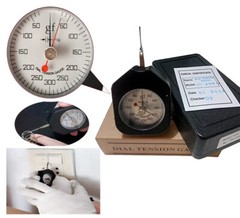 VTSYIQI 300g Dial Tension Gauge Meter Double Pointer Analog Tensiometer Tester