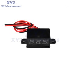 FS028 DC3-30V 0.28inch LED 3-digit Tube Two-Wire Waterproof Voltmeter Test Meter