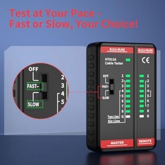 Reliable Network Cable Tester for RJ45 RJ11 Ethernet LAN and Phone Lines
