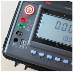 5KV High Voltage Resistance Tester H/V Insulation Meter 500 Groups Data Storage