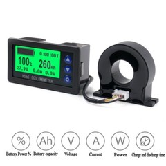Battery Monitor Hall Coulomb Tester DC 9~100v 100A ~400A Digital Voltmeter