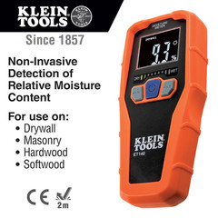 Klein Tools ET140 Pinless Moisture Meter for Non-Destructive Moisture Detection