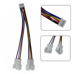 Replacement Graphics Card Fan Cable Part 1pcs 4Pin To for 2 Way CPU for MINI