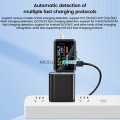 Digital Voltage Current Meter Power Capacity Tester USB Type-C Charger Detector