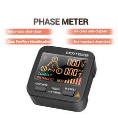 Black US Plug AC11 Socket Tester Digital Display Voltage Checker Detector Tool