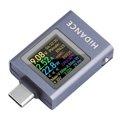 Universal USB C Voltage Current Tester for Laptops Phones Power Banks 50V 6A