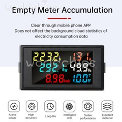 AC 80-300V 100A LCD Digital Single Phase Watt Voltage Current Power Energy Meter