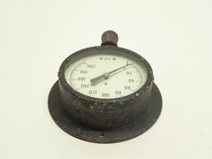 VINTAGE MARSHALLTOWN 0-200 PSI PRESSURE GAUGE #84037 HAS WEAR USED PRE-OWNED