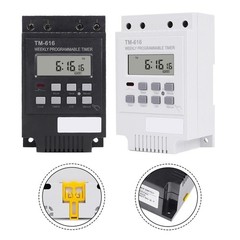 30AMP Weekly Programmable Timer Relay Digital Switch For Energy Saving