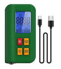 LCD Digital Thickness Gauge Car Coating Paint Film Depth Tester Fe/NFe Probe