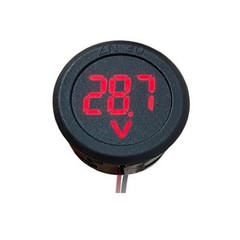 Automotive Voltmeter DC 4-100V Digital Round LED Display Red Blue Green
