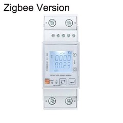 Tuya Smart Single Phase ZigBee/WiFi Energy Meter AC85-270V 80A 45-65Hz Din Rail