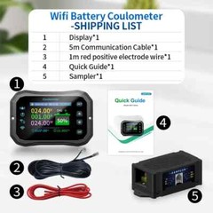 WiFi Power Coulomb Meter Volt-Ammeter Battery Capacity Monitor RV Battery Tester