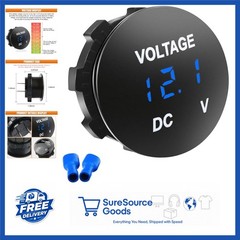 Digital Voltage Meter 12V Waterproof Battery Monitor for Car Motorcycle Boat