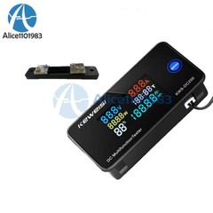 DC0-200V 10/50/100A LED Voltage Current Temperature Digital Meter Built-in Shunt