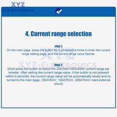 DC8-100V 50A LCD Digital Display Voltage Current Power Energy Electricity Meter