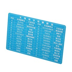 Portable Aluminum For Morse Code Training Card with Dual Sided Functionality