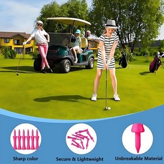 Golf Tees Plastic Golf Tees Tee Set for Driver Value 48 Piece Reusable…