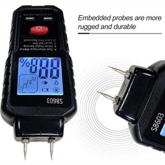 Wood Moisture Meter LCD Digital Two Pins 0-99.9% Hygrometer Timber Damp Detector
