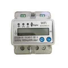 Digtal Wifi Flow Meter DDS238-4 Single Phase Rail Current Voltage Display RS485