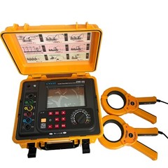 Double Clamp Earth Resistance Meter 30.00kΩ Soil Resistivity 9000kΩm 600A 100.0V