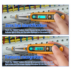 Voltage Electric Tester Volt Detector Test Pen AC DC Non-Contact Sensor 12-1000V