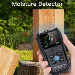 Digital Pinless Moisture Meter Hard/Softwood Humidity Detector Wood Damp Tester