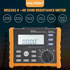 PM2302 Digital Meter Ground Earth Tester 0-4K Ohm Insulation Tester Multimeter w