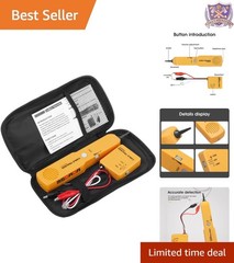 Wire Tracer Tone Generator Probe Kit Network Phone Line Cable Locator Tester