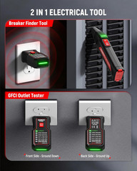 Circuit Breaker Finder Tool Kit GFCI Outlet Tester Dual-Sided LED Indicators