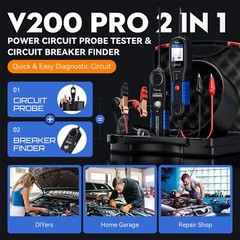VDIAGTOOL V200 Pro Automotive Power Circuit Probe Tester Breaker Finder Tool,…