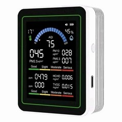 Air Quality Monitor Indoor, 10 in 1 Portable Smartair Quality Tester for CO2