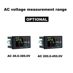 Phase Digital Meter Factor Frequency Electric Energy AC40-300V N0A7