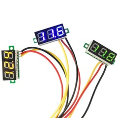 US 5Pcs Mini DC 0-100V 0.28″ 3-Digital 3-Wires Voltmeter LED Voltage Panel Meter