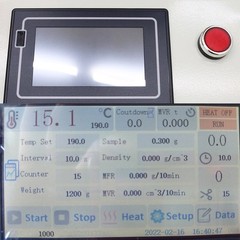 Melt Flow Rate Tester MFR MVR Tester Indexer Flow Rate Meter for Plastic 450W