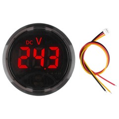 DC7-120V/DC 0-120V LED Digital Display Round Voltmeter Car Touch Voltage Meter