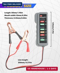 SCUARI Car Battery Tester,Car Accessories Relay Tester,12V Automotive Digital Ba